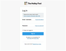 Tablet Screenshot of my.fool.com